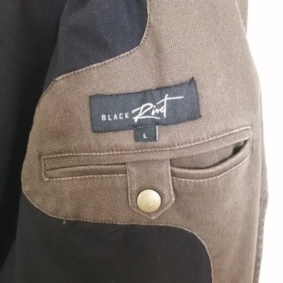 Black Rivet Unisex Brown Utility Jacket - Picture 4 of 10